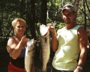 2006 - When striper fishing was good...we'd catch at least one each day. (c) S Warren 